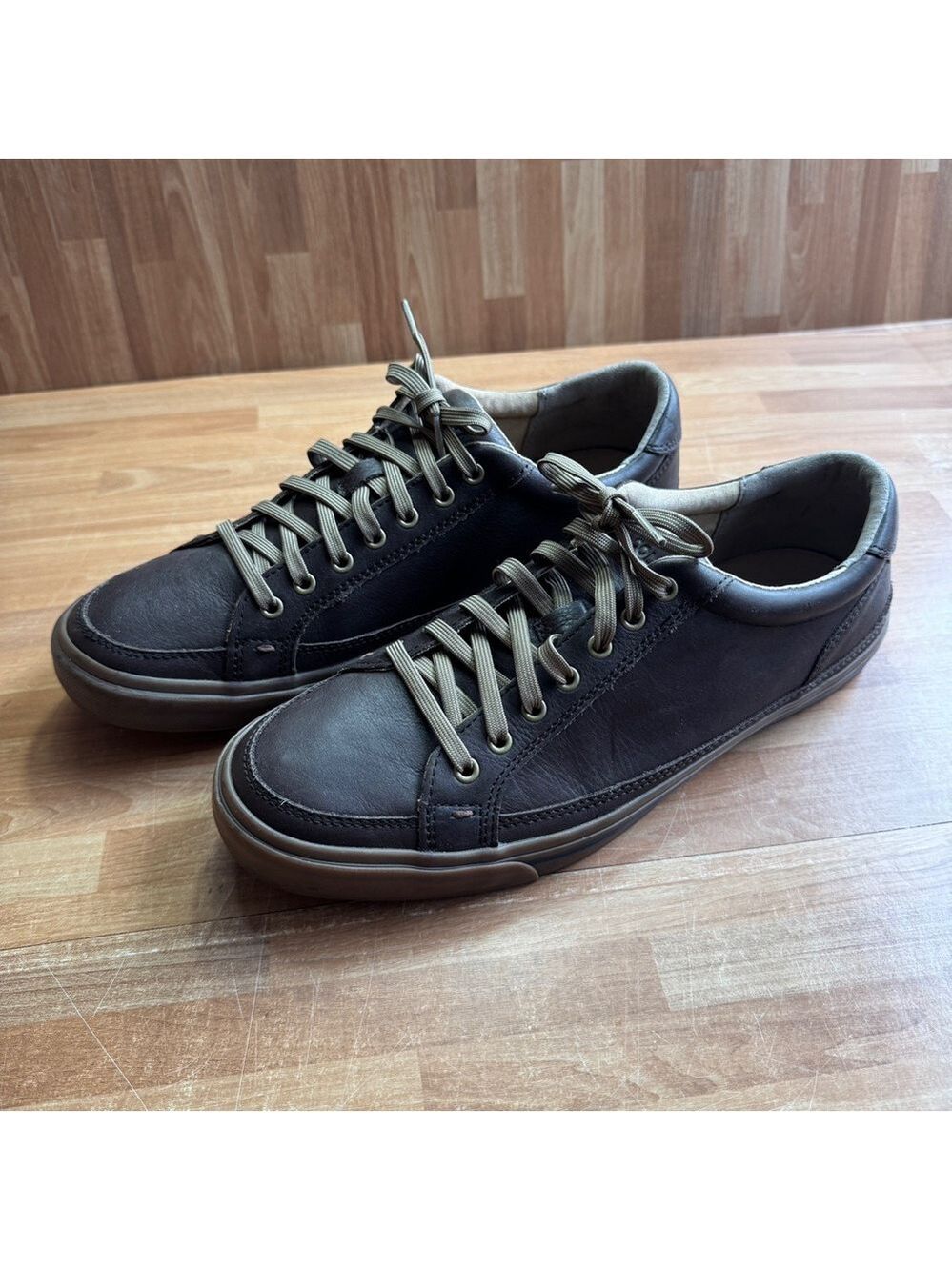 Cole Haan GrandOS men's brown leather sneaker, size 10